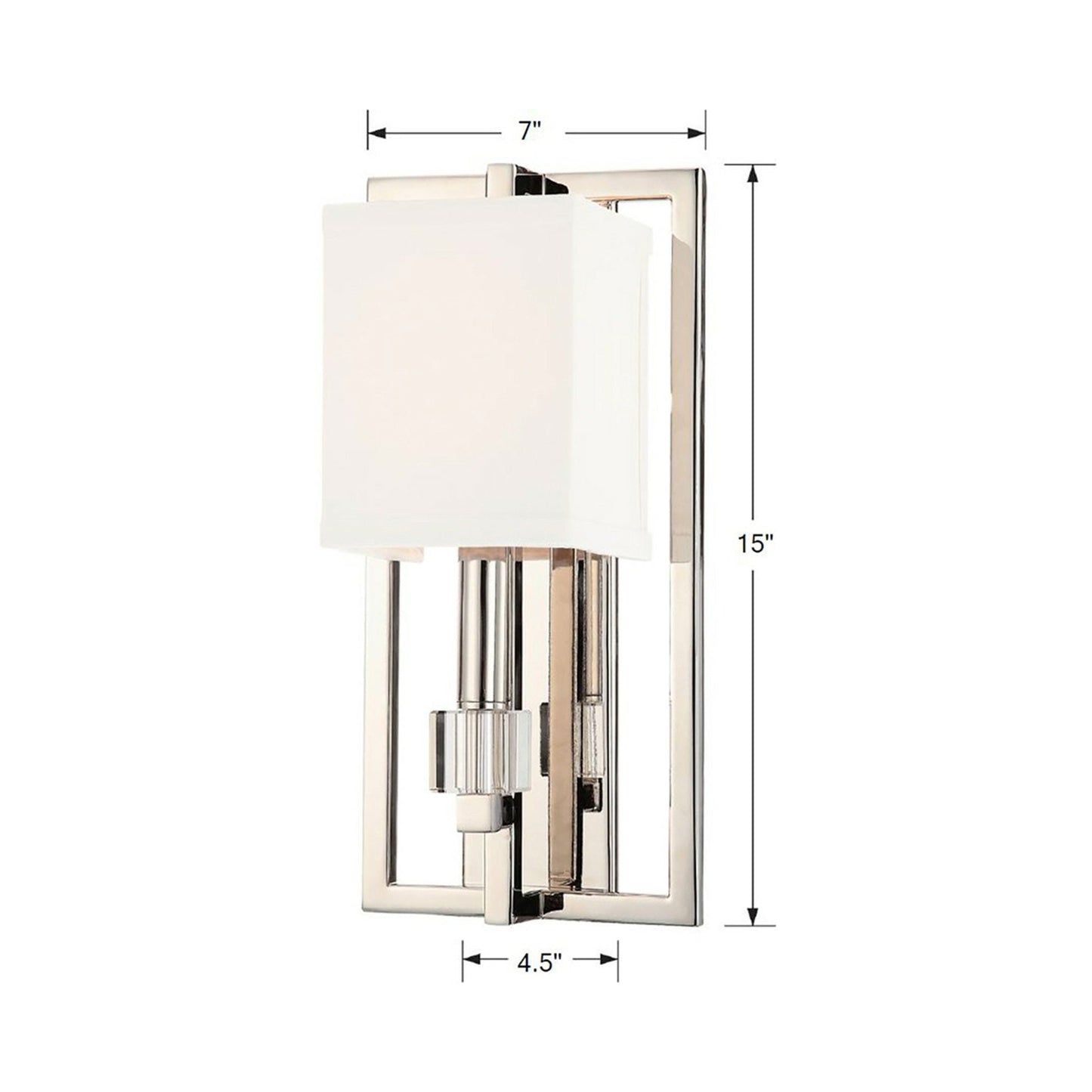 Dixon Wall Light - line drawing.