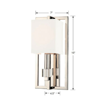 Dixon Wall Light - line drawing.