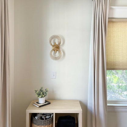 Doral 2-Light Wall Light in living room.