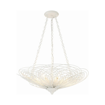 Doral Chandelier in Matte White.