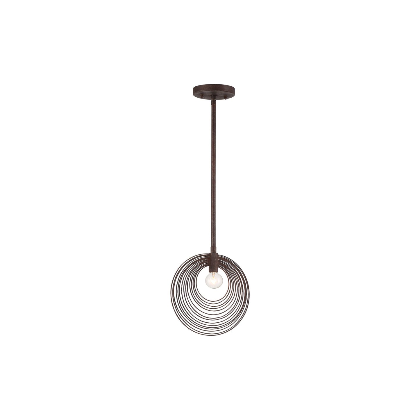 Doral Pendant Light in Forged Bronze (Small).