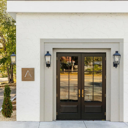 Dumont Outdoor Wall Light in Outside Area.