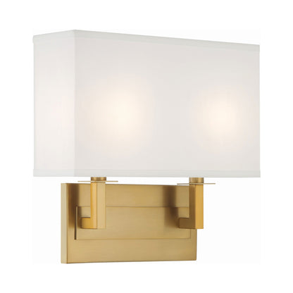 Durham Wall Light in Vibrant Gold.