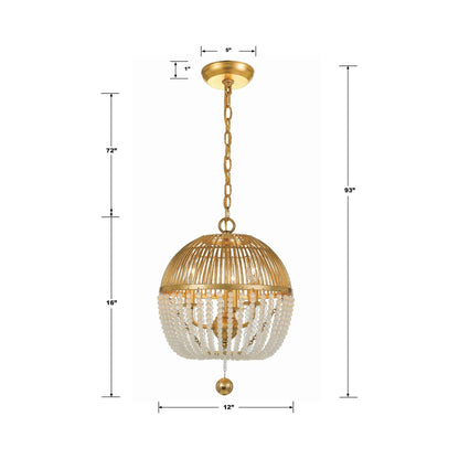 Duval Chandelier - line drawing.