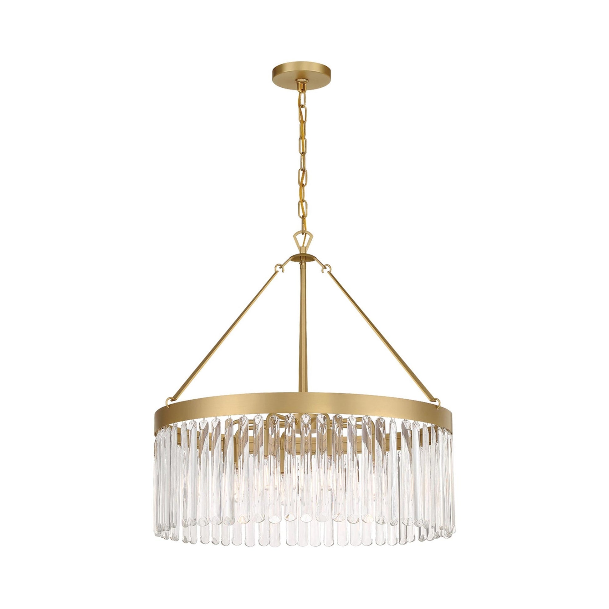 Emory Chandelier in Modern Gold (8-Light).