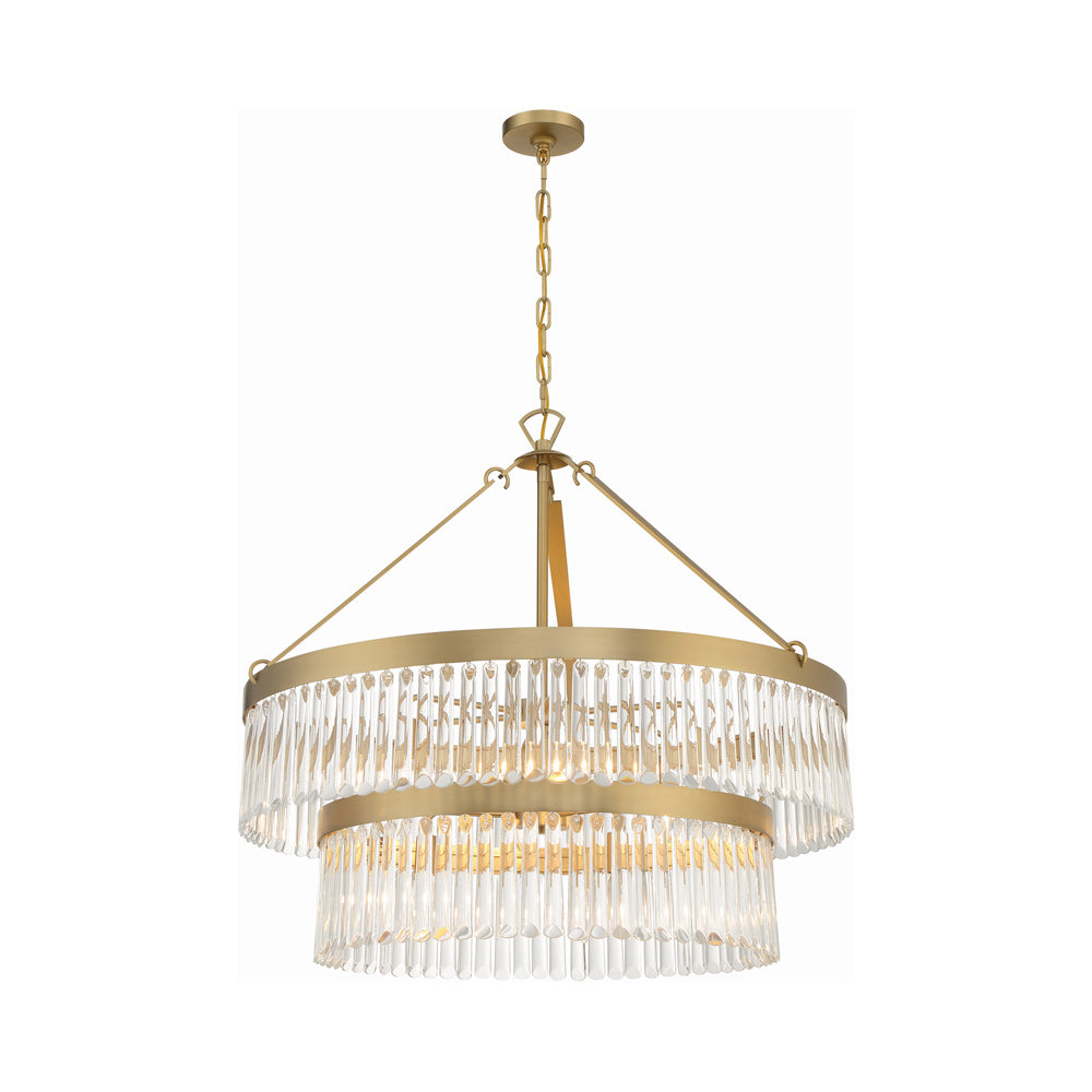 Emory Chandelier in Modern Gold (9-Light).
