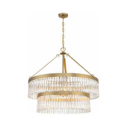 Emory Chandelier in Modern Gold (9-Light).