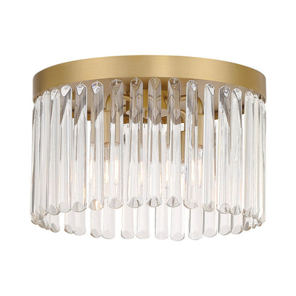 Emory Flush Mount Ceiling Light in Modern Gold.