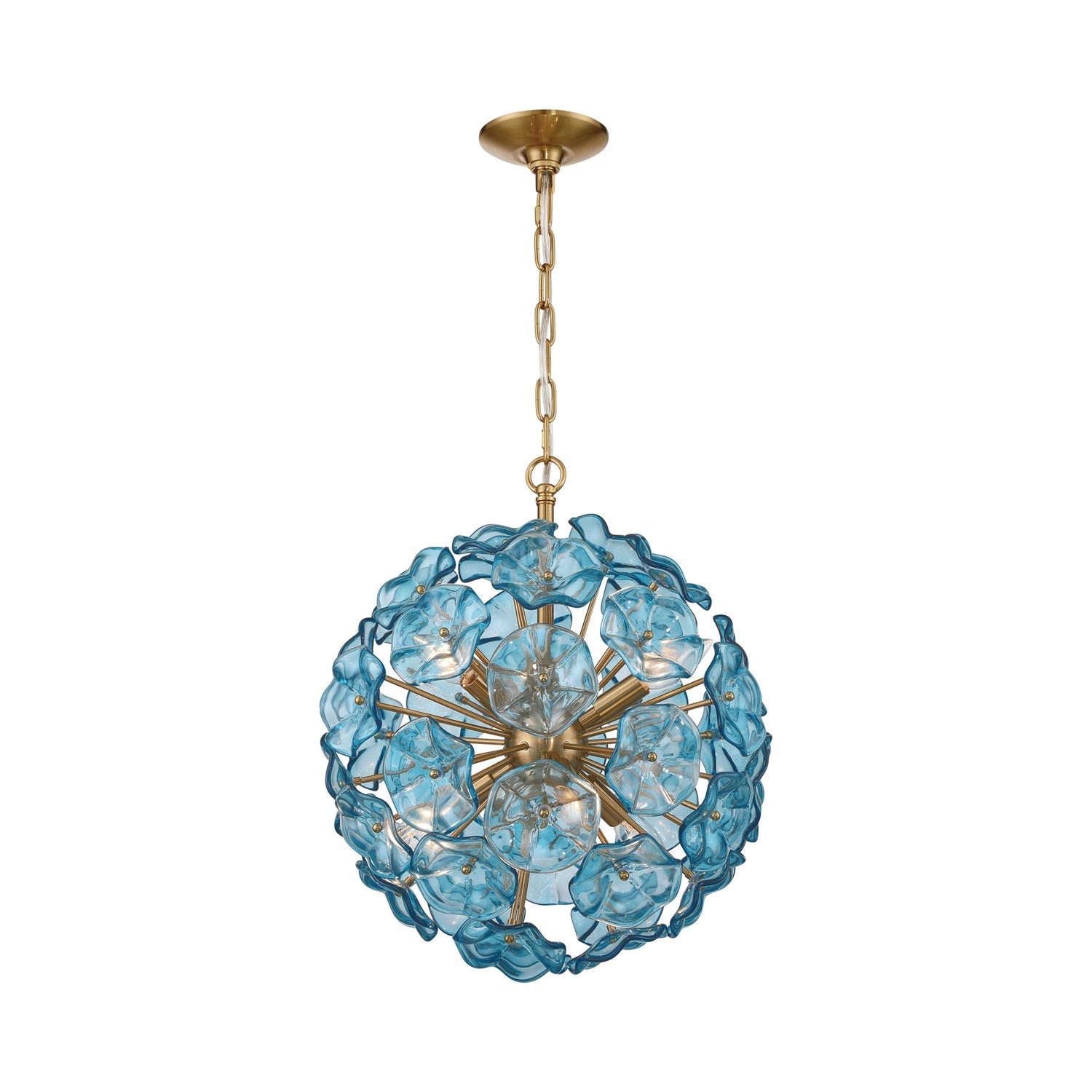 Esme Pendant Light in Blue (18.25-Inch).