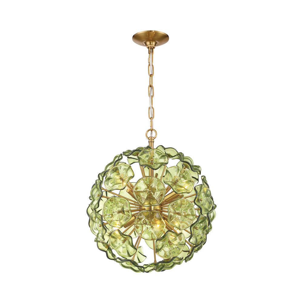 Esme Pendant Light in Green (18.25-Inch).