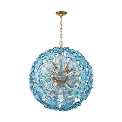 Esme Pendant Light in Blue (28-Inch).