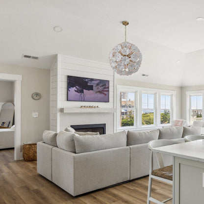 Esme Pendant Light in living room.