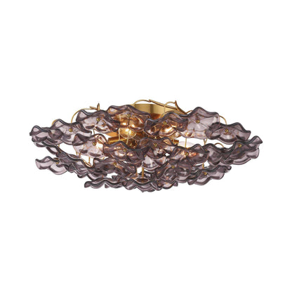 Esme Semi Flush Mount Ceiling Light in Smoke.