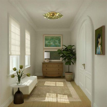 Esme Semi Flush Mount Ceiling Light in hallway.