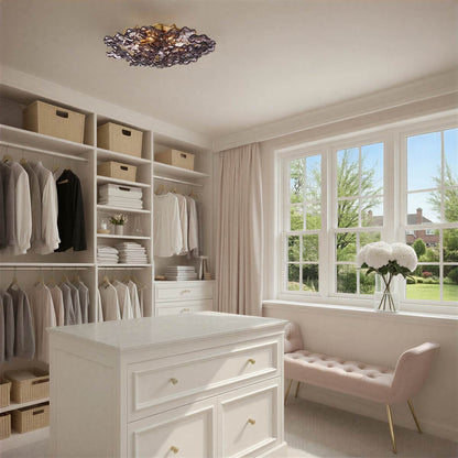 Esme Semi Flush Mount Ceiling Light in changing room.