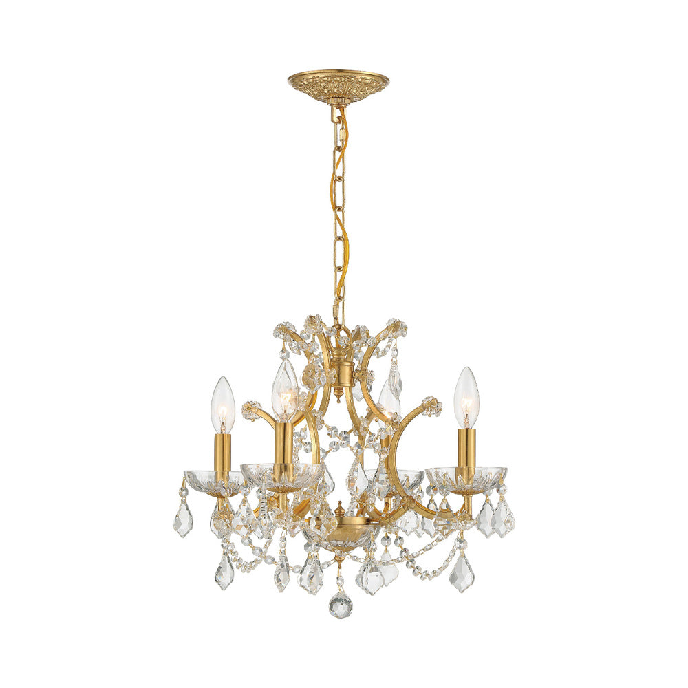 Filmore Chandelier in Hand Cut Crystal (4-Light).