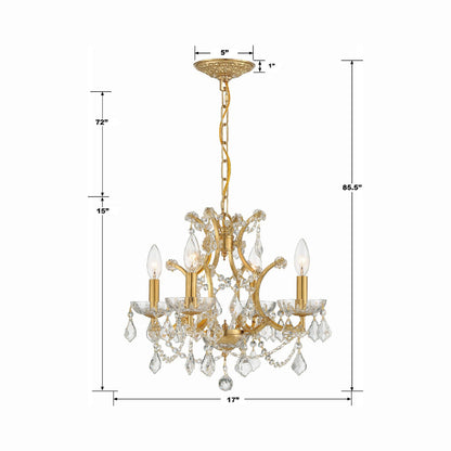 Filmore Chandelier - line drawing.