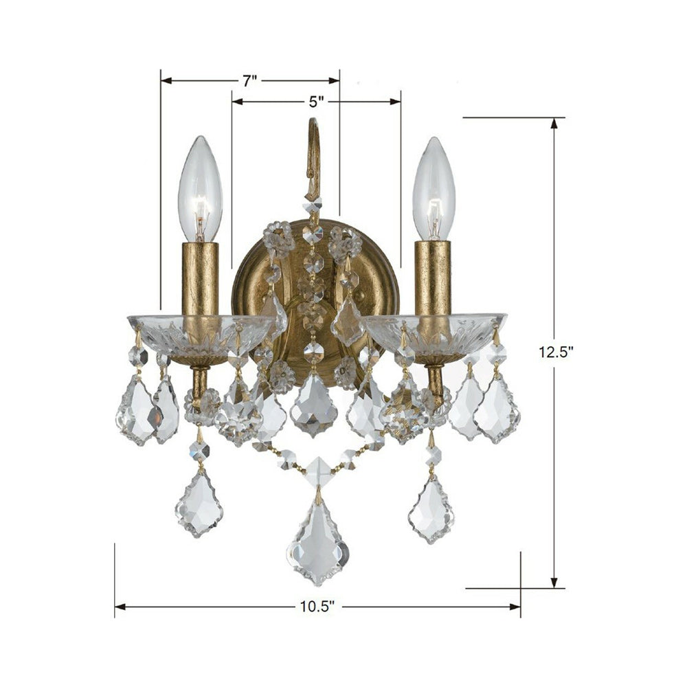 Filmore Wall Light - line drawing.