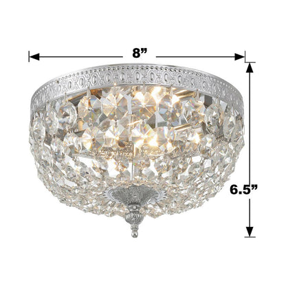 Flush Mount Ceiling Light - line drawing.