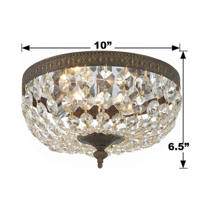 Flush Mount Ceiling Light - line drawing.