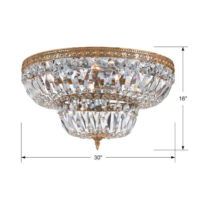 Flush Mount Ceiling Light - line drawing.