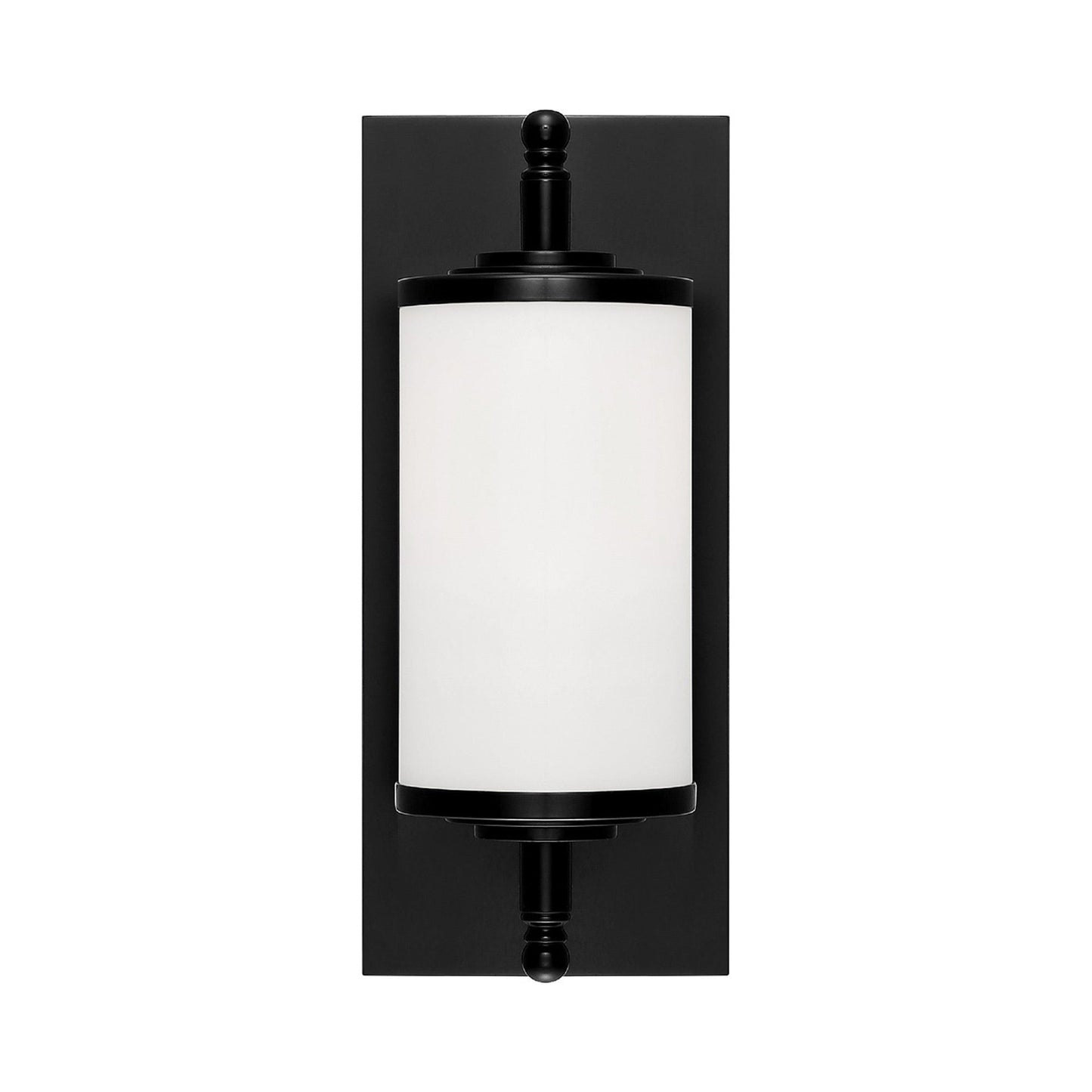 Foster Bath Vanity Light in Matte Black (12-Inch).