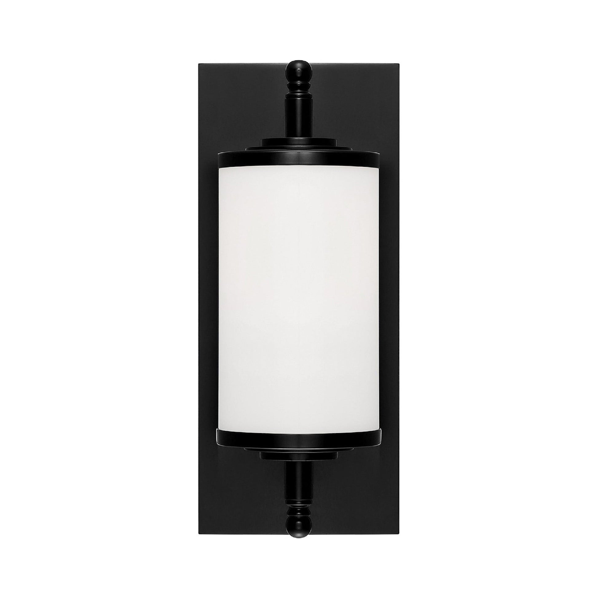 Foster Bath Vanity Light in Matte Black (12-Inch).