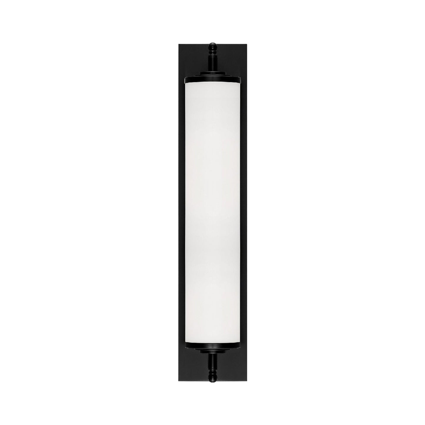 Foster Bath Vanity Light in Matte Black (24-Inch).