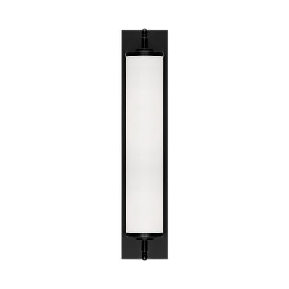 Foster Bath Vanity Light in Matte Black (24-Inch).