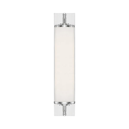 Foster Bath Vanity Light in Polished Chrome (24-Inch).