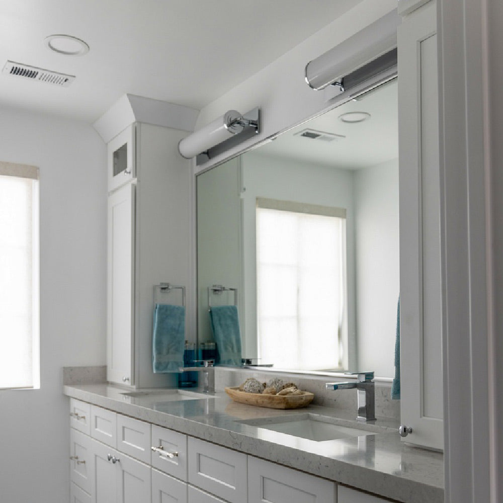 Foster Bath Vanity Light in bathroom.