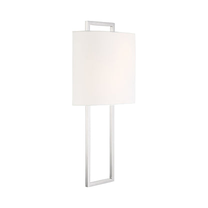 Fremont Wall Light in Polished Nickel.