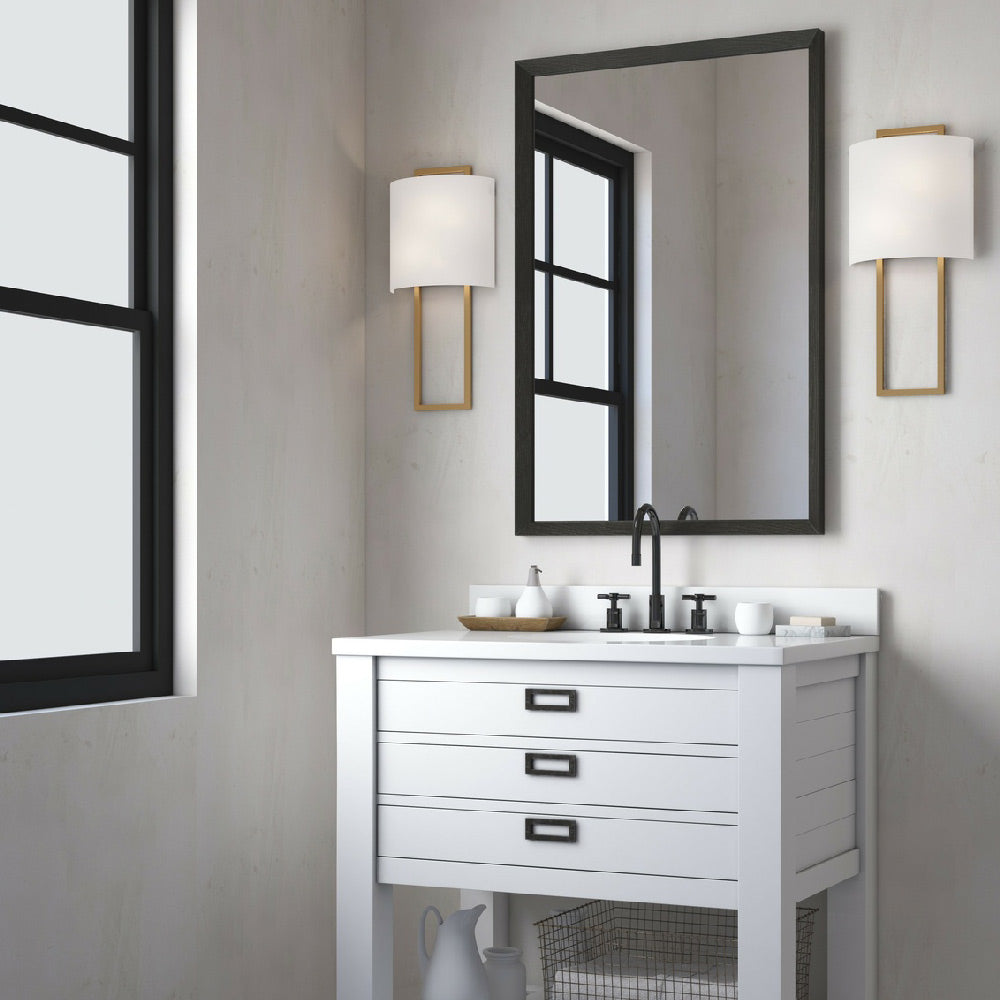 Fremont Wall Light in bathroom.