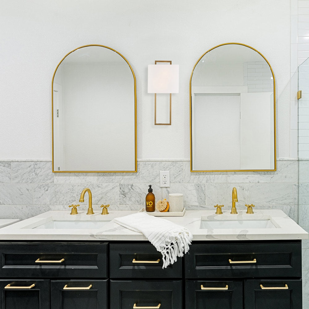 Fremont Wall Light in bathroom.