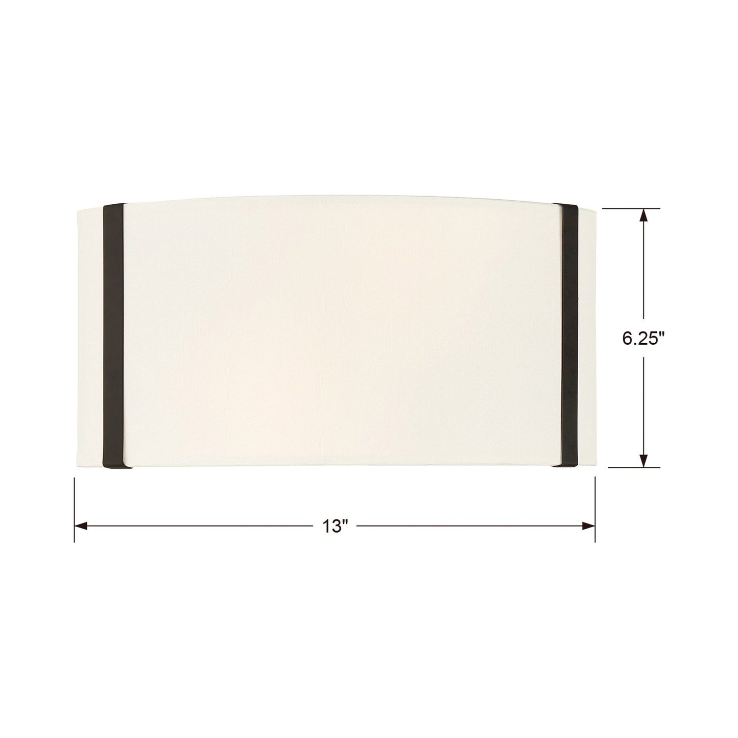 Fulton 902 Bath Wall Light - line drawing.