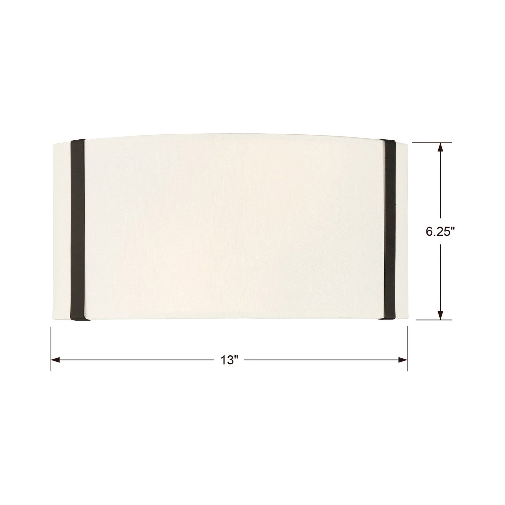 Fulton 902 Bath Wall Light - line drawing.