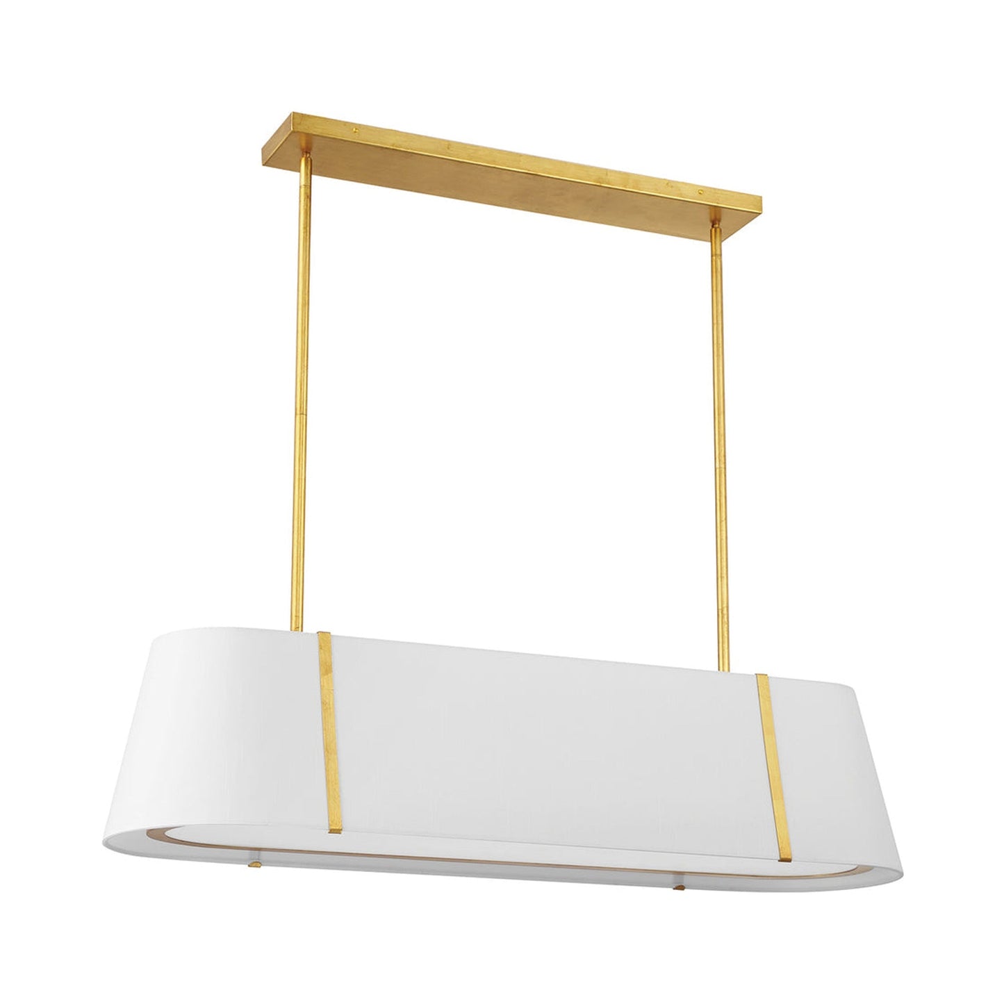 Fulton Linear Oval Chandelier in Detail.