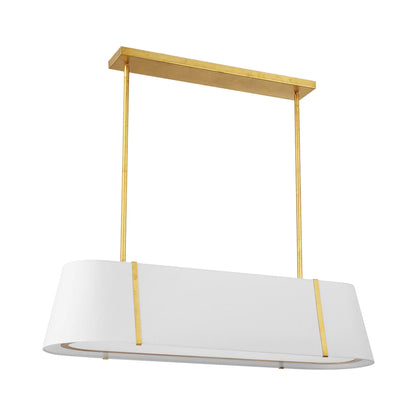 Fulton Linear Oval Chandelier in Detail.