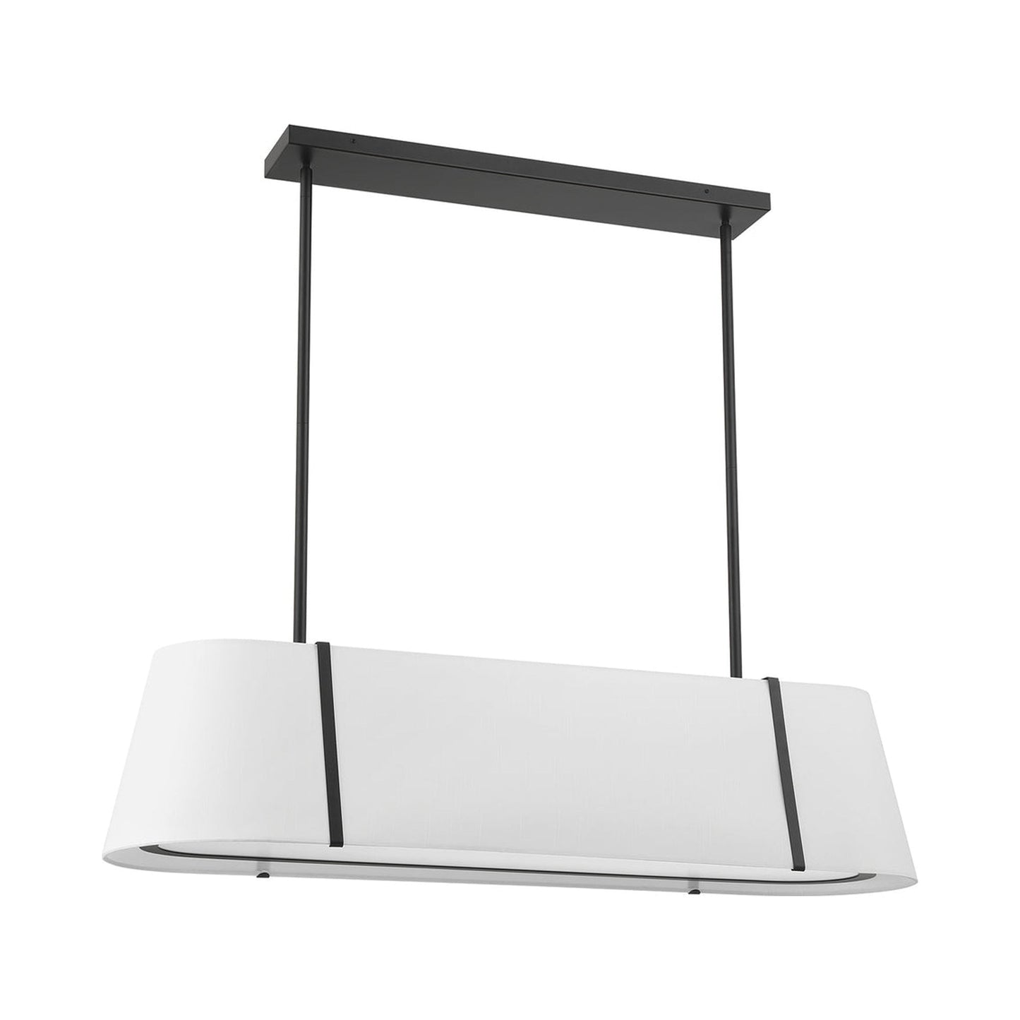 Fulton Linear Oval Chandelier in Detail.