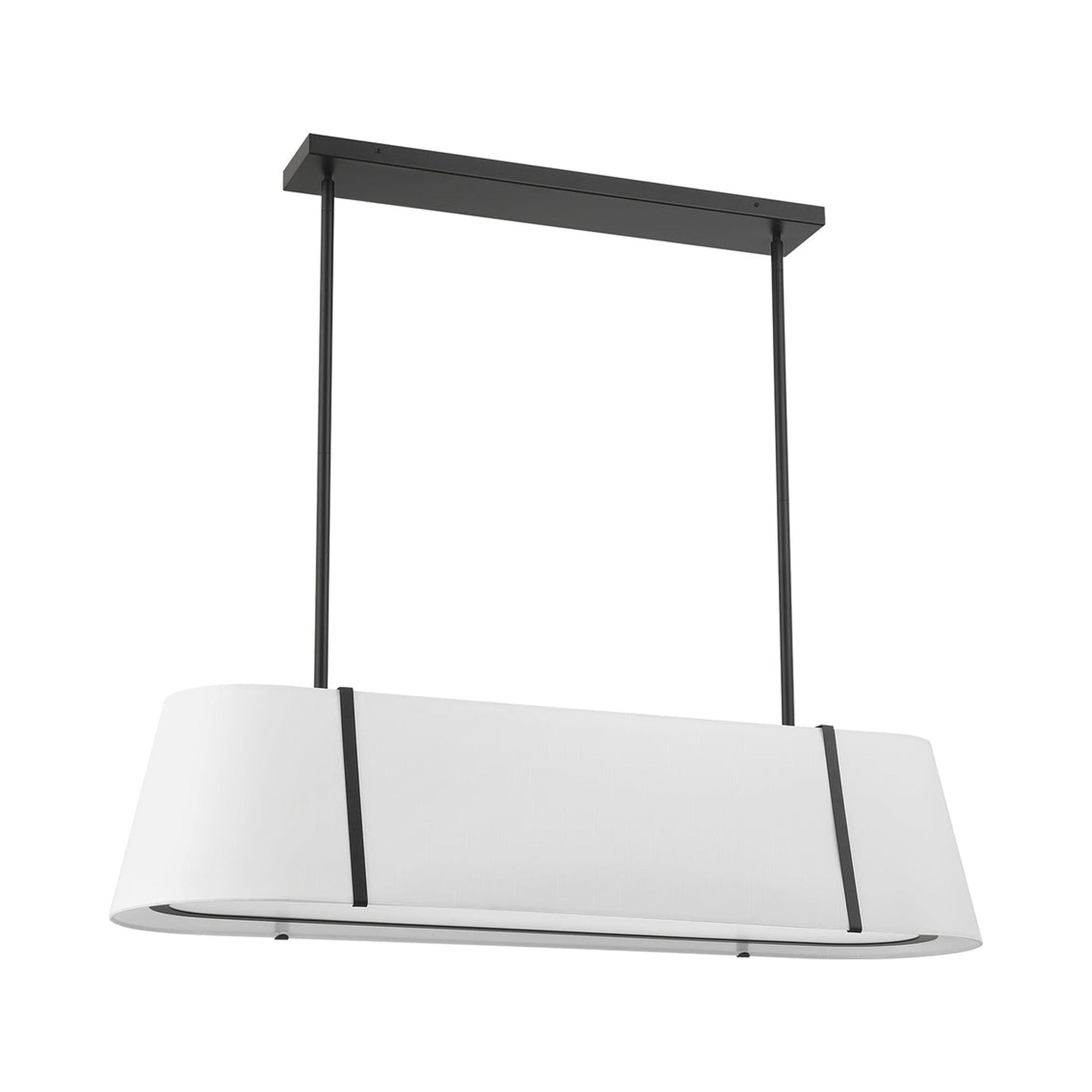 Fulton Linear Oval Chandelier in Detail.