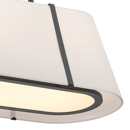 Fulton Linear Oval Chandelier in Detail.