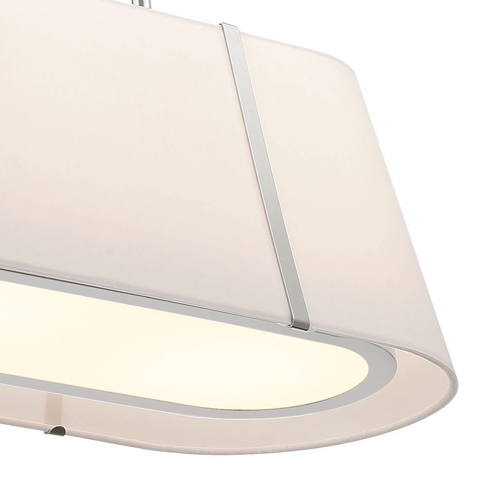 Fulton Linear Oval Chandelier in Detail.