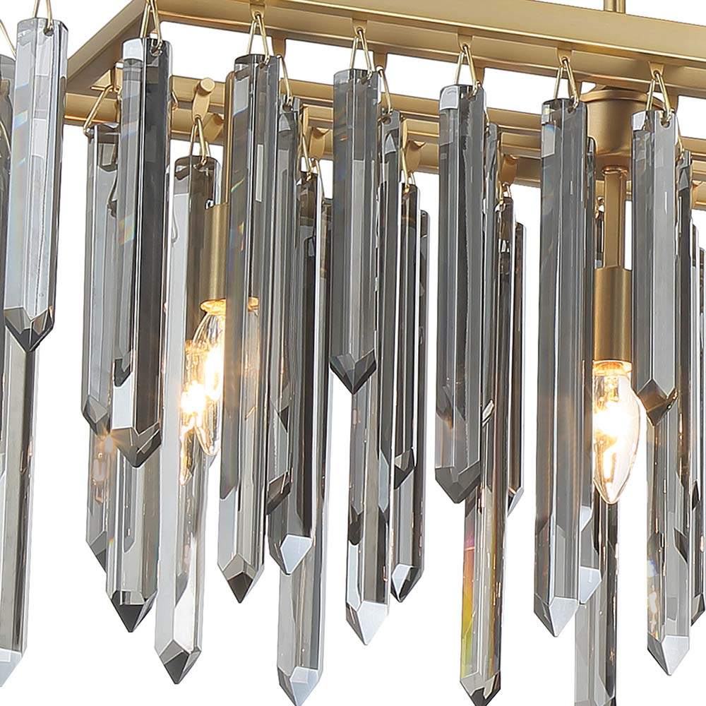 Gemma Linear Chandelier in Detail.