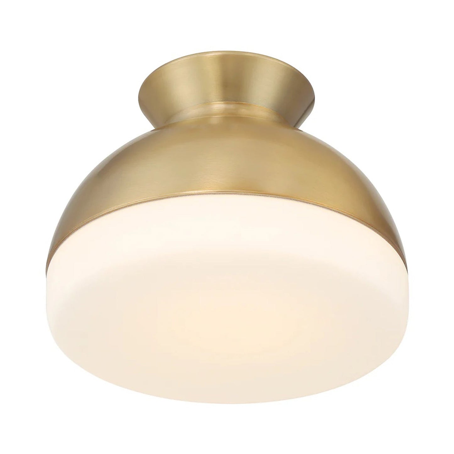 Gidget Flush Mount Ceiling Light in Vibrant Gold.