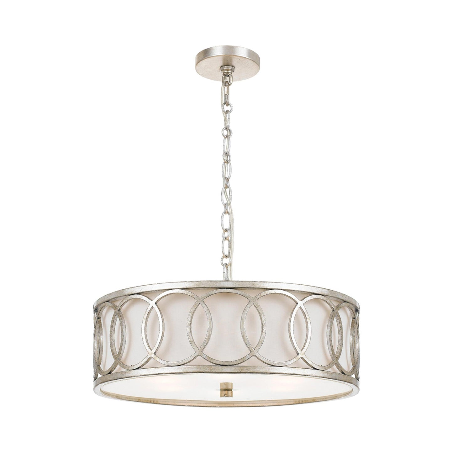 Graham Chandelier in Antique Silver.