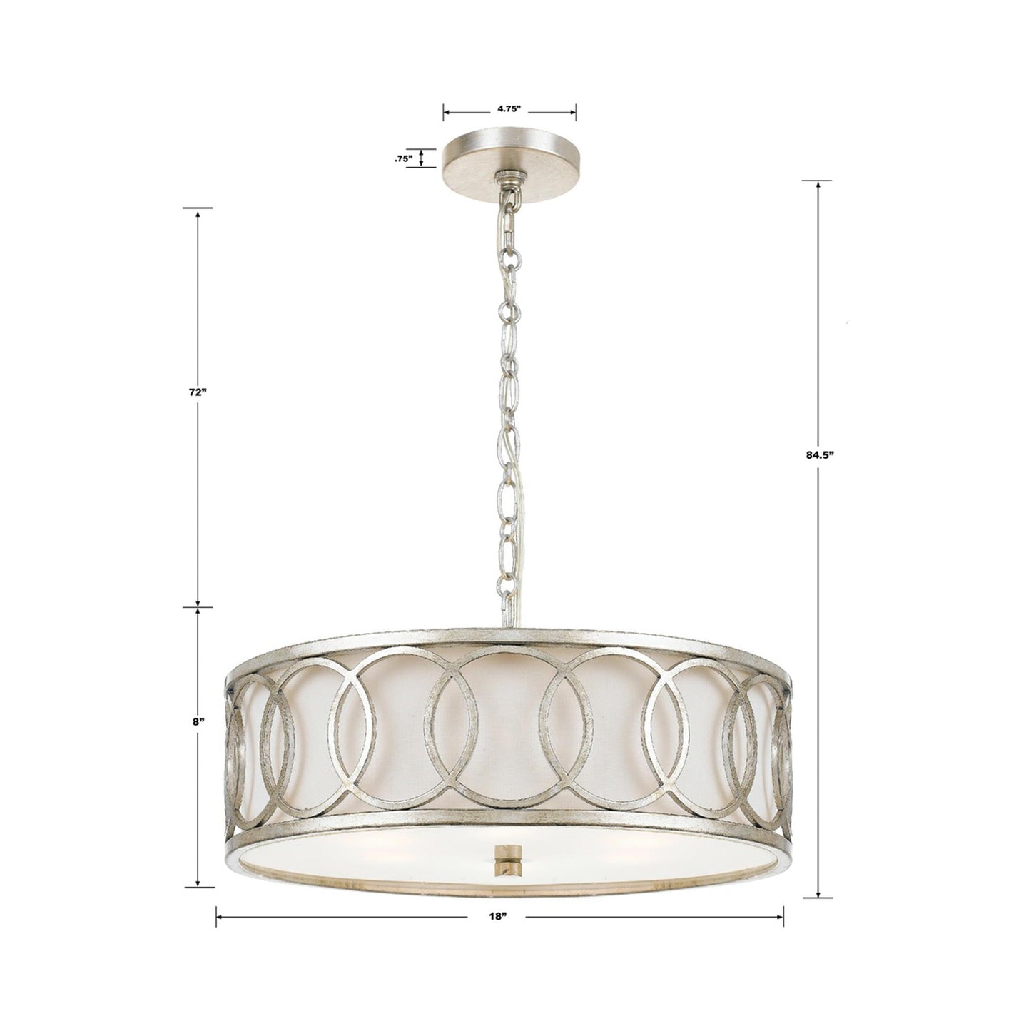 Graham Chandelier - line drawing.