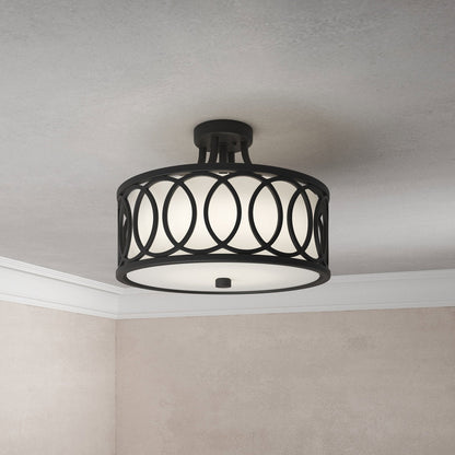 Graham Semi Flush Mount Ceiling Light in Detail.