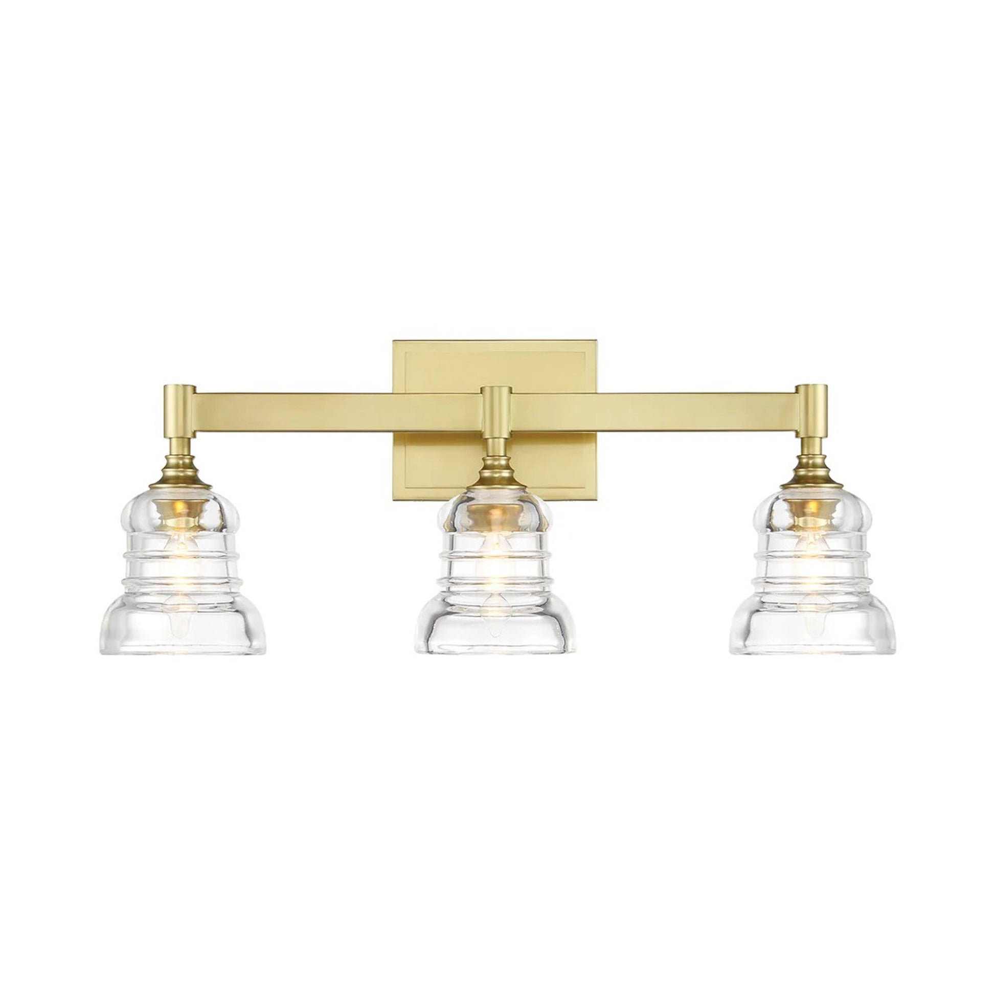 Gregory Bath Vanity Light in Aged Brass.