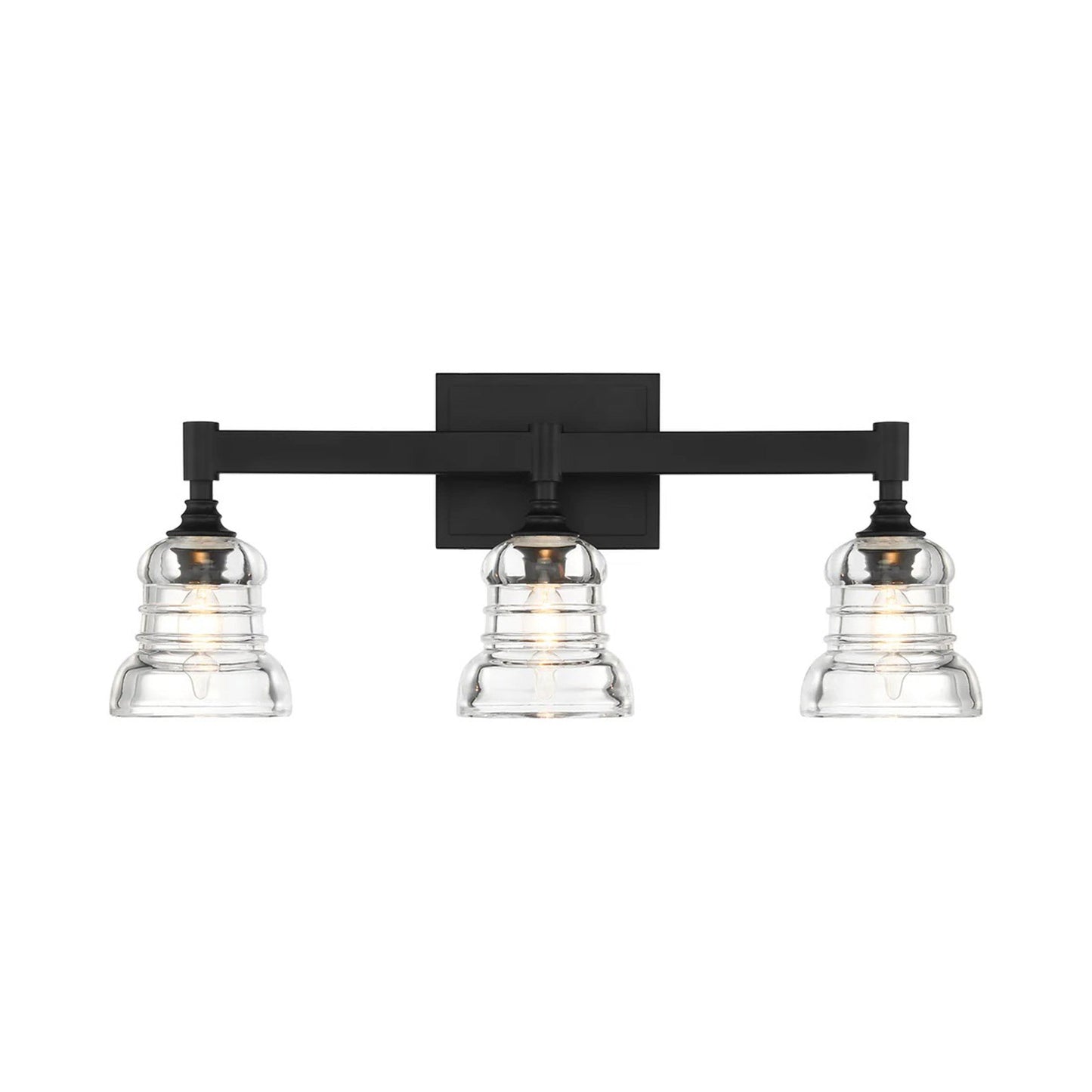 Gregory Bath Vanity Light in Matte Black.