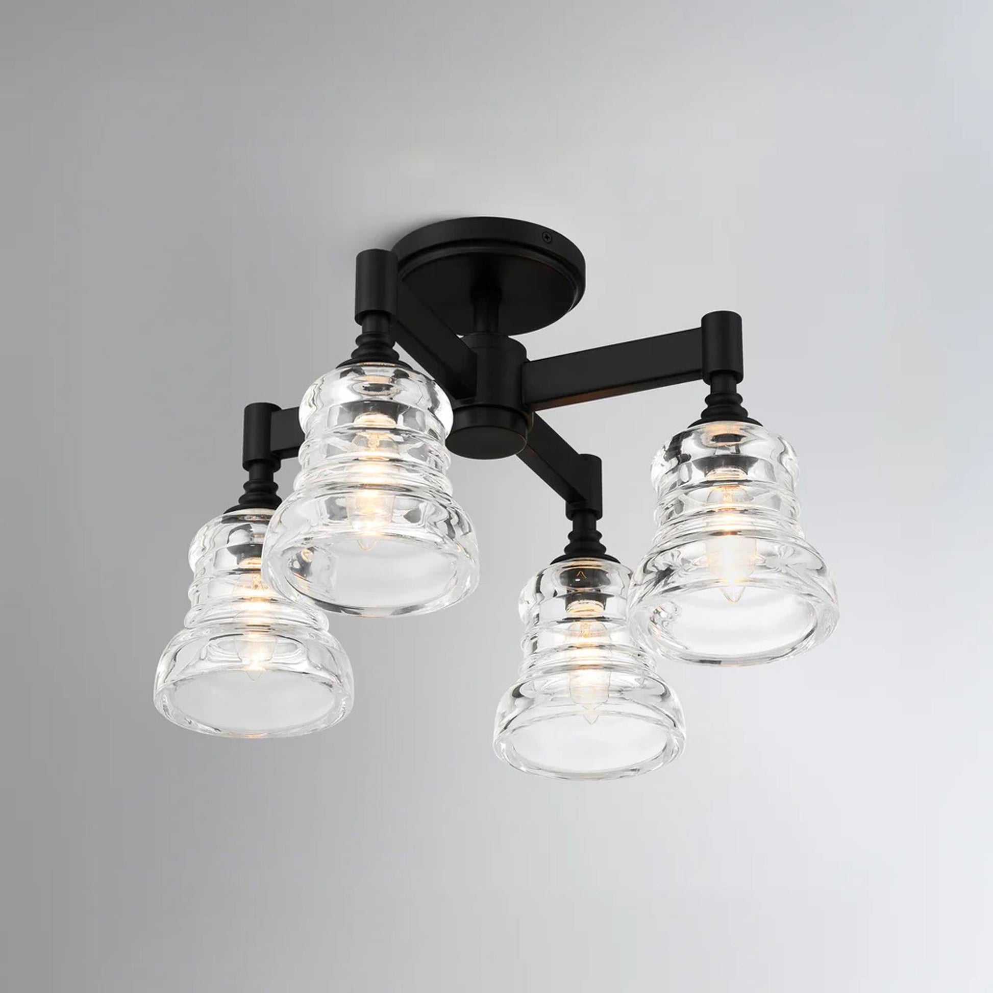 Gregory Multi Light Semi Flush Mount Ceiling Light in Detail.